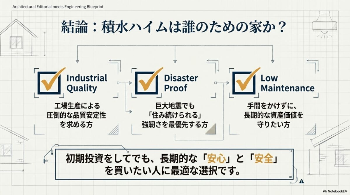 セキスイハイムは誰のための家か?