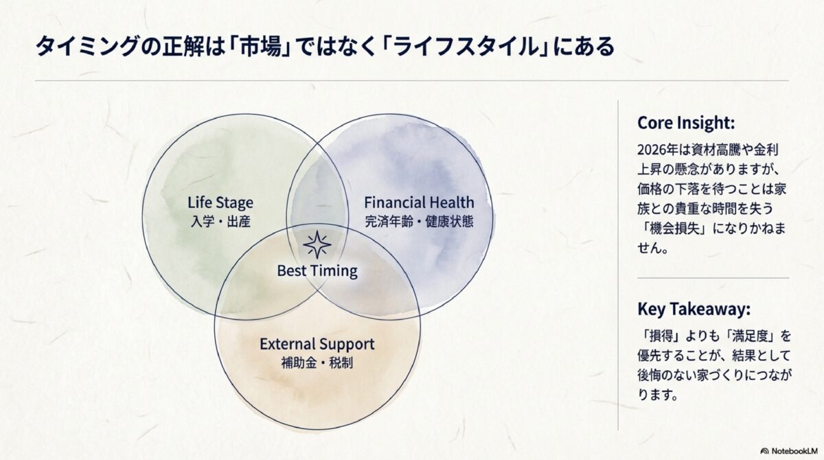 タイミングの正解は「市場」ではなく「ライフスタイル」にある