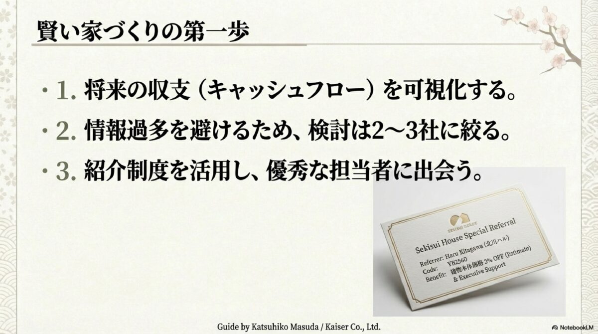 賢い家造りの第一歩