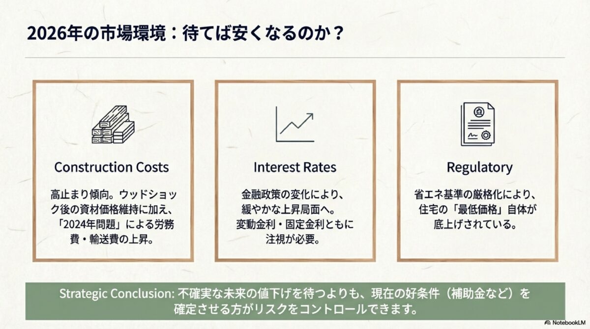 2026年の市場環境:待てばやすくなるのか?