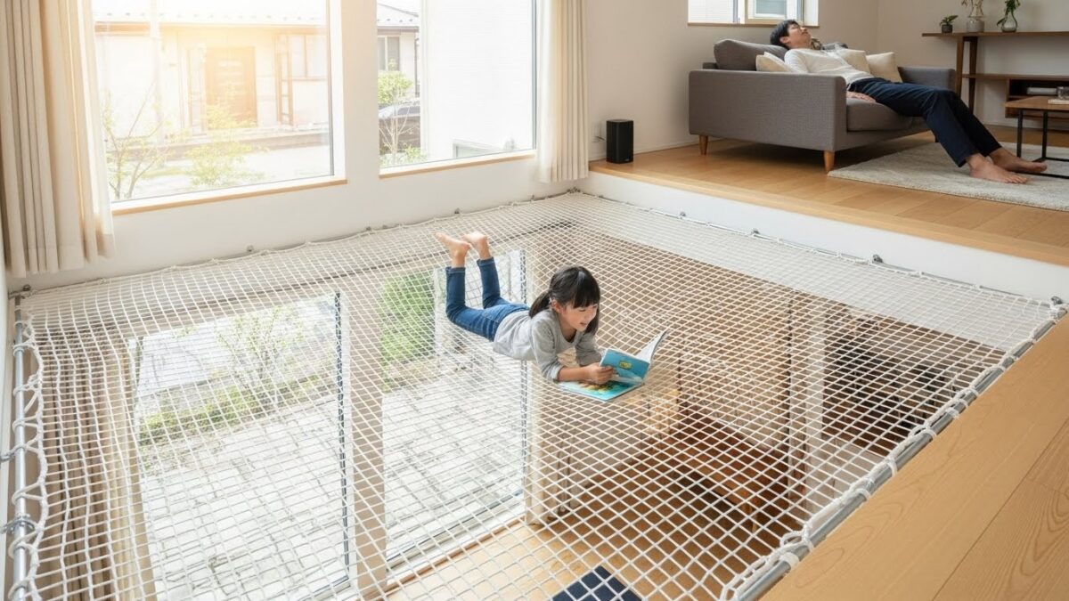 吹き抜けのアスレチックネットの費用と安全な選び方