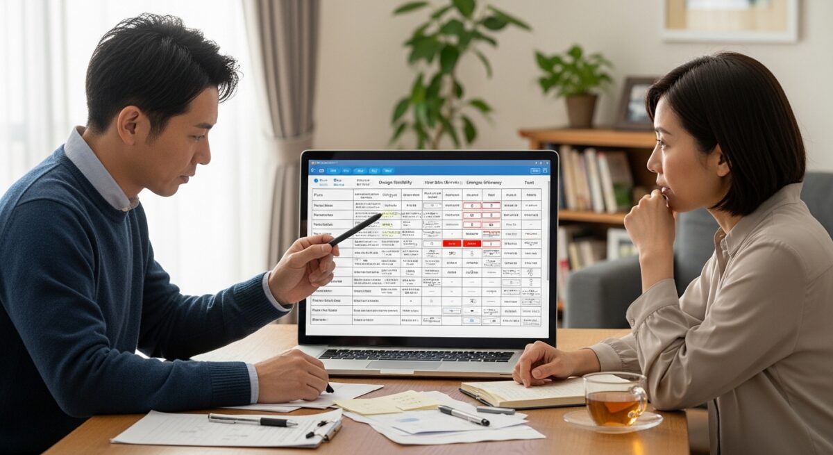 大手ハウスメーカーを比較するポイント