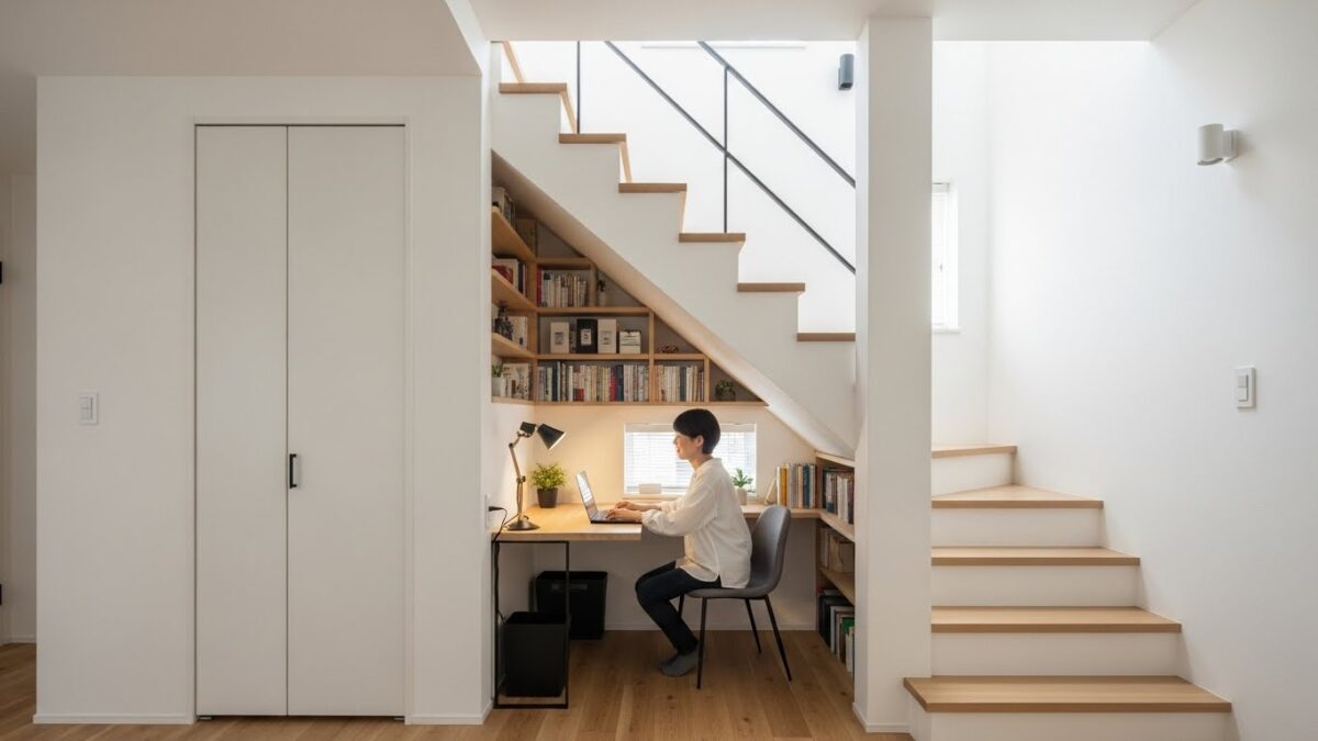 コの字階段と吹き抜けがある家の実例！後悔しない間取りのポイント